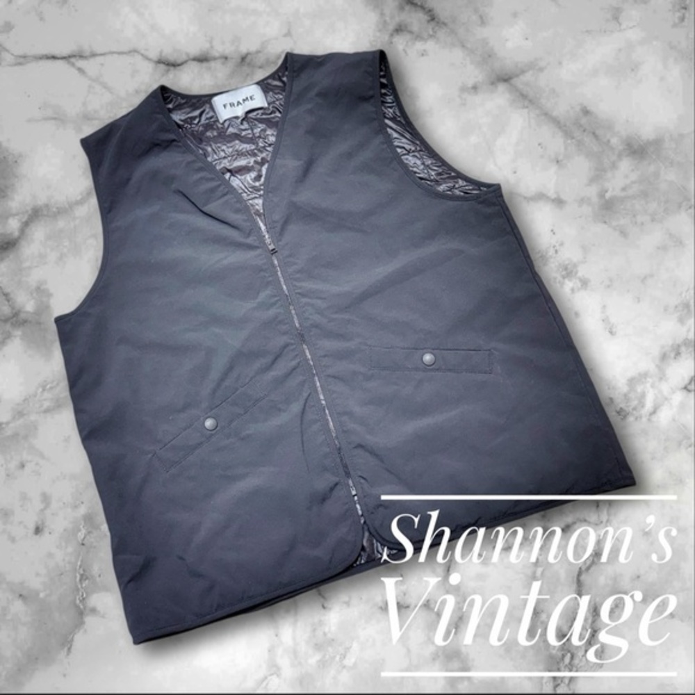 Frame Gilet Men’s Sz Large Fill Zip Tech Shell Padded Vest
